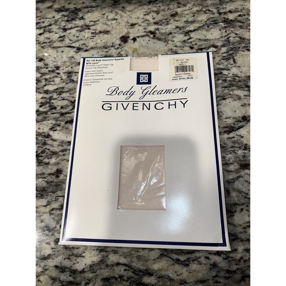 Givenchy 156 Body Gleamers Pantyhose Blush Size C Superbe Shimmery Vtg - Picture 1 of 7